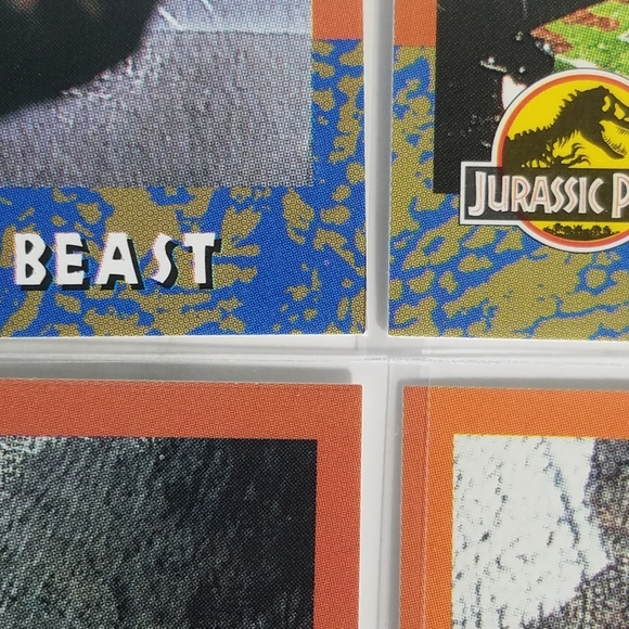 Vintage JP Topps Trading Cards Lot of 10 Jurassic Park Movie Cards Lot #12 - Picture 5 of 9